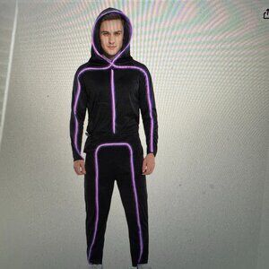 Stick Figure halloween costume Adult Med Purple